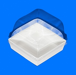 Упаковка ForGenika SMART PACK White с купольной крышкой 145*145*40 мм (50 шт./уп., 200 шт./кор.)