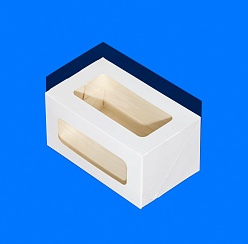 Упаковка с ложементом ForGenika CAKE ROLL II Window White 200*120*100 мм (15 шт./уп., 120 шт./кор.)